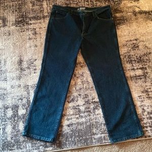 Wrangler men’s jeans, brand new, dark jean